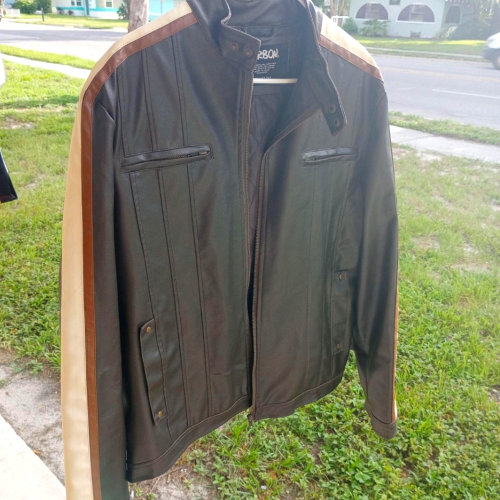 Carbon leather jacket